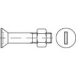 TOOLCRAFT 144296 zápustné skrutky M12 35 mm drážka DIN 7969 ocel glavanizované zinkom 100 ks; 144296