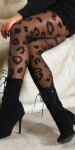 Sexy Tights with Print "Leo" black Einheitsgroesse