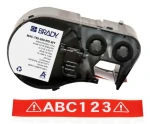 BRADY Vinylová páska pre M410/BMP41/M510/BMP51/BMP53/M511 červeno-biela / Páska do tlačiarne štítkov / Š 1,91 cm (M4C-750-595-RD-WT)