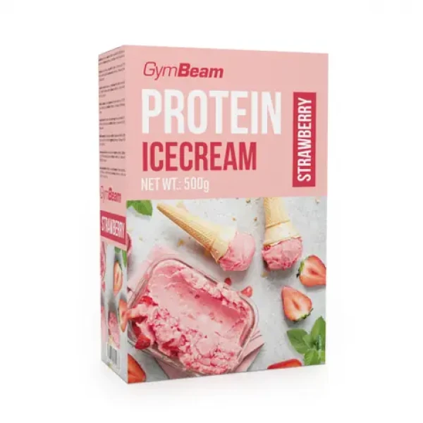 Proteínová zmrzlina Proteín Ice Cream 500 g - GymBeam (jahoda, 500 g) (40531-3-strawberry)