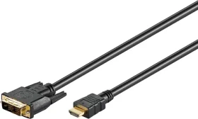Goobay 51881 kábel HDMI M na DVI-D M 1.5 m / pozlátené konektory (4040849518812)
