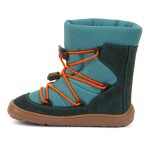 Chlapčenské zimné barefoot topánky TEX TRACK WOOL Petroleum G3160251-3 - 34