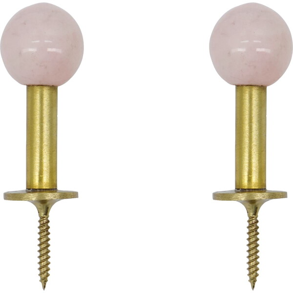 House Doctor Kovový vešiak Ball Pink – set 2 ks