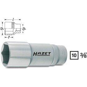 Hazet 880LG 880LG-10 vonkajší šesťhran zásuvka 10 mm 3/8 (10 mm); 880LG-10