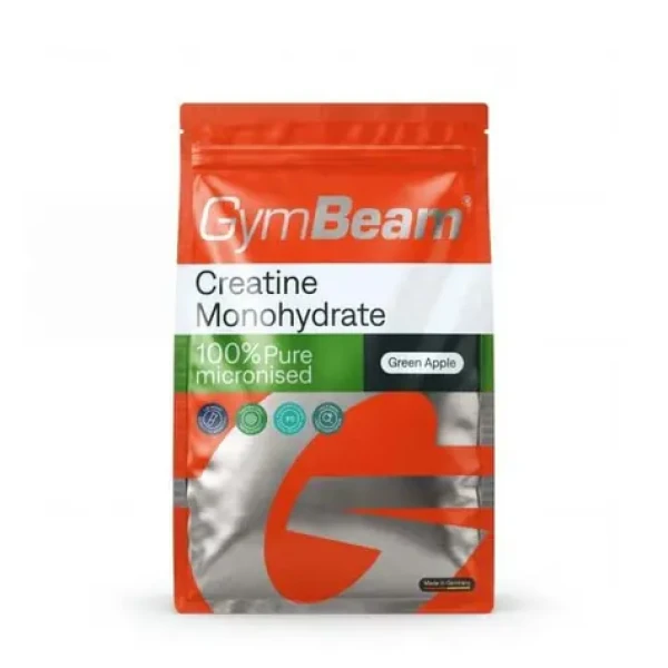 100% Mikronizovaný kreatín monohydrát - GymBeam (zelené jablko, 500 g) (3885-85-500g-greenapple-01)