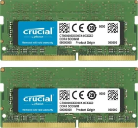 CRUCIAL 32GB (2x16GB) 3200 MHz / SO-DIMM / DDR4 / PC4-25600 / CL22 / 1.2V (CT2K16G4SFRA32A)