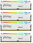 Kingston Fury Beast White RGB 64GB (4x16GB) DDR5 6000MHz / CL40 / DIMM / XMP (KF560C40BWAK4-64)