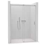 CERANO - Sprchové posuvné dvere Santoro Ľ/P - 6 mm - chróm, transparentné sklo - 130x195 CER-424939
