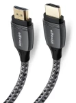 HImage HDMI kábel s Ethernetom 1,5 m šedý / Kábel / HDMI 2.1 / pozlátené konektory