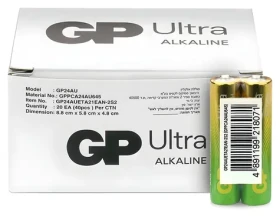 GP Ultra / Alkalická batéria AAA LR03 / 40 ks (GP24AU21-S2)