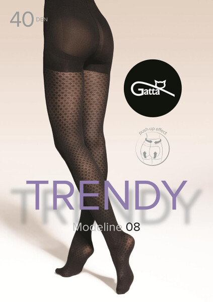 Pančuchy Gatta Modeline wz.08 40 den 5-XL nero 5-XL