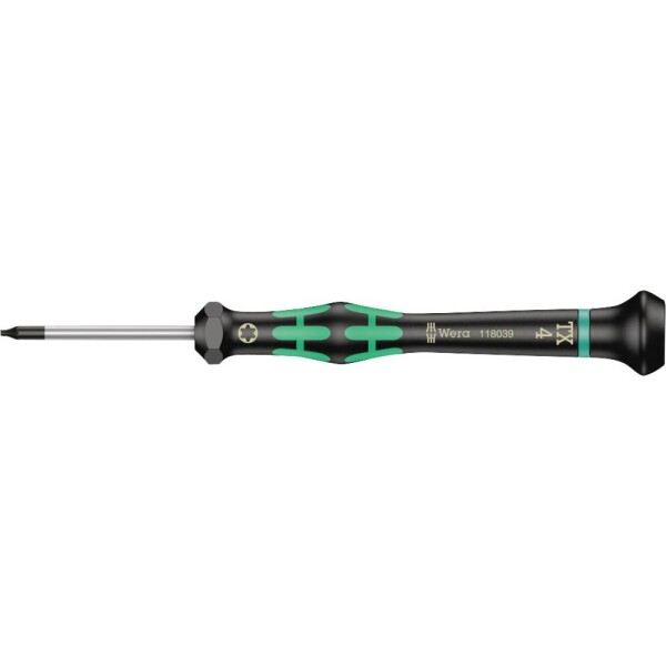 Wera 2067 pre elektroniku a jemnú mechaniku skrutkovač Torx Veľkosť skrutkovača T 4 Dĺžka drieku: 40 mm; 05118039001