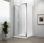 POLYSAN - EASY obdĺžniková sprchová zástena 900x700, skladacie dvere, L/P varianta, číre sklo EL1990EL3115