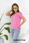 Dámske tričko s krátkym rukávom Serek brown - Off Pink 46