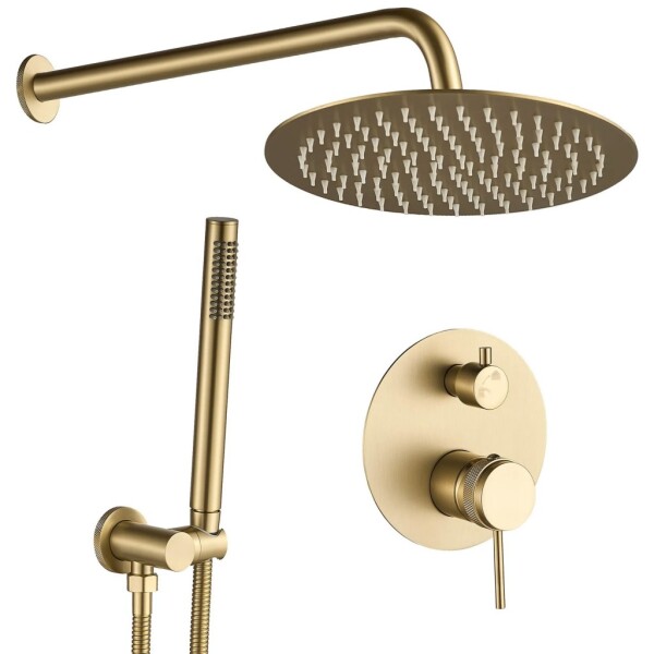 REA - Podomietková sprchová sada Lungo Grip Gold Brush + BOX REA-P8950
