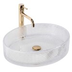 REA - Umývadlo na dosku Mirella Transparent REA-U3525