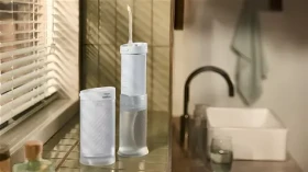 Philips Sonicare Compact Flosser 1000 HX3333/24 modrá / Ústna sprcha / akumulátorová / 250 ml / výdrž až 14 dní (HX3333/24)