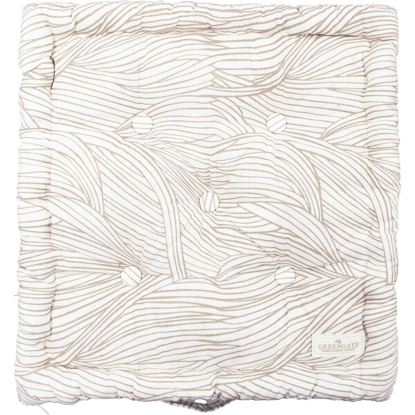 GREEN GATE Prešívaný podsedák Wilja Beige 50 x 50 cm