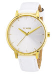 Nixon KENSINGTON LEATHER ALLWHITEGOLDPATENT dámske hodinky analógové