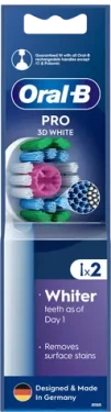 Oral-B EB18-RX 3D White - 2ks / Náhradné hlavice (EB18pRX 3DWhite 2 szt.)