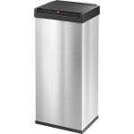 Hailo Bix-Box Swing XL 8602110 odpadkový kôš, 52 l, nerezová ocel, (d x š x v) 340 x 339 x 763 mm, strieborná, čierna, so samozatváracím vekom, 1 ks; 8602110
