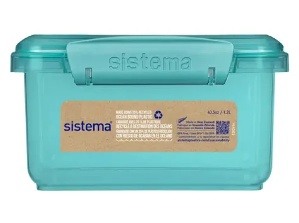 Sistema Ocean Bound Lunch PLUS Olovrantový box s príborom 1.2 l mätová (8592001423572)