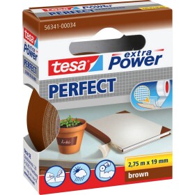 Tesa PERFECT 56341-00034-03 páska so skleným vláknom tesa® Extra Power hnedá (d x š) 2.75 m x 19 mm 1 ks; 56341-00034-03