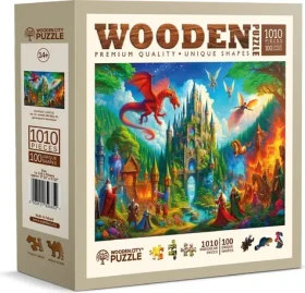 Wooden City Drevené puzzle Fantasy zámok