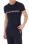 Pánske tričko 111035 1P516 00135 námornícka modrá - Emporio Armani XL černá