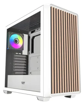 DarkFlash DS900WD biela / Skriňa / ATX / M-ATX / ITX / tvrdené sklo / 4× ARGB ventilátor (DS900WD Fans_White)