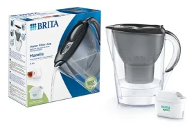 Brita Filtračná kanvica Marella šedá / 1x ALL-in-1 / 1x extra ochrana proti vodnému kameňu / 2.4L (1057512)