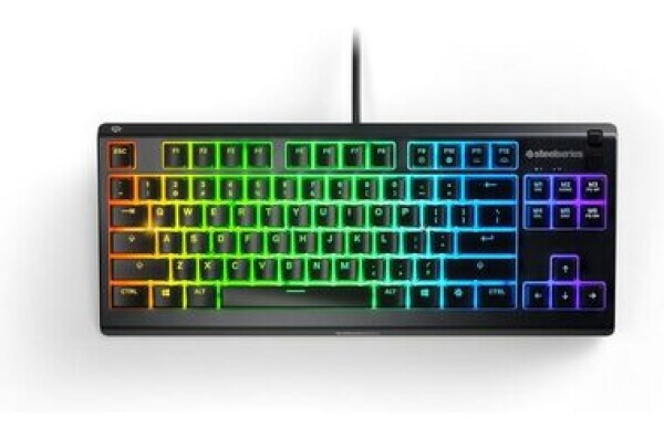 SteelSeries Apex 3 TKL čierna / Herná klávesnica / Membránová / RGB podsvietenie / SKA layout (64834)