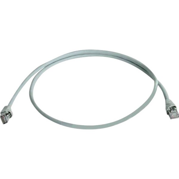 Telegärtner 100008268 RJ45 sieťové káble, prepojovacie káble CAT 6A S/FTP 1.50 m sivá dvojžilový tienený, s ochranou, samozhášavý 1 ks; 100008268