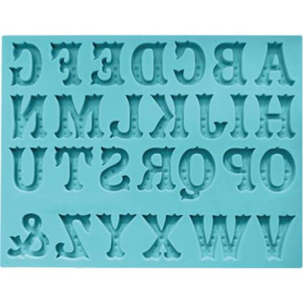 Silikónový formička abeceda Western 15,5x11,5 cm - Cakesicq - Cakesicq