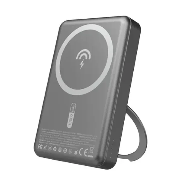 Dudao K28 10000mAh šedá / Powerbanka / MagSafe s puzdrom a stojanom / 22.5W (188196)