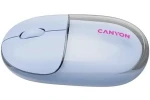 Canyon OnClick 24 modrá / Bezdrôtová optická myš / BT + 2.4 GHz / 1200 DPI / 4 tlačidlá (CNS-CMSW24BL)
