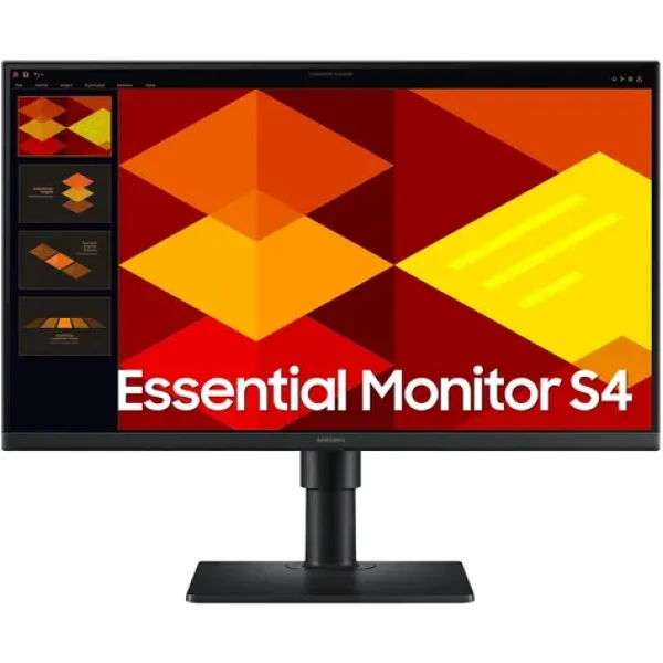 24" Samsung Essential S4 S24D406GAU čierna / IPS / 1920x1080 / 16:9 / 5ms / 1000:1 / 250cd-m2 / HDMI + DP / VESA (LS24D406GAUXEN)