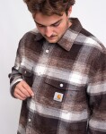 Carhartt WIP L/S Esterson Shirt Esterson Check, Tobacco L