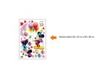 Veselá Stena Samolepka Mickey Mouse a Minnie Veľkosť: 75 x 120 cm