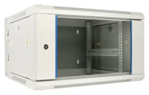Extralink Rozvádzač nástenný 6U 600x600 sivá / Rozvádzač / 19" / sklenené dvere / dvojsekčné / nosnosť 30 kg (EX.12936)