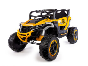 Mamido Mamido Elektrické autíčko Buggy Racing Speed ​​22 žlté | 4x4 | 12V10Ah | 180W | EVA | LED | 2,4 Ghz | ECO koža