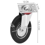 Iso Trade 6687 transportné koliesko otočné bez brzdy 125mm