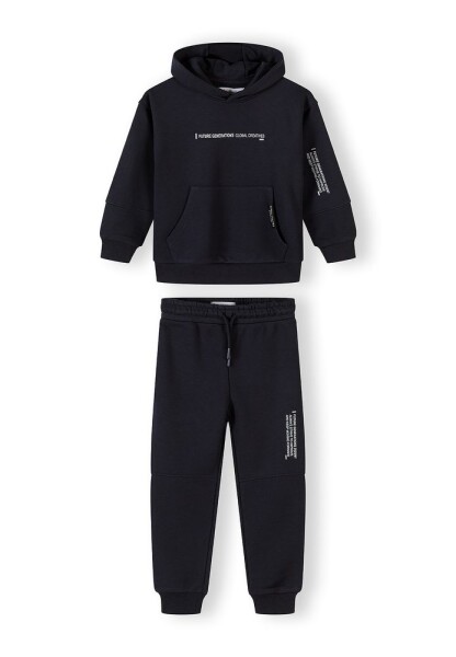 Chlapčenská tepláková súprava Minoti 29FLEECE260 čierna - 98/104 | 3/4let