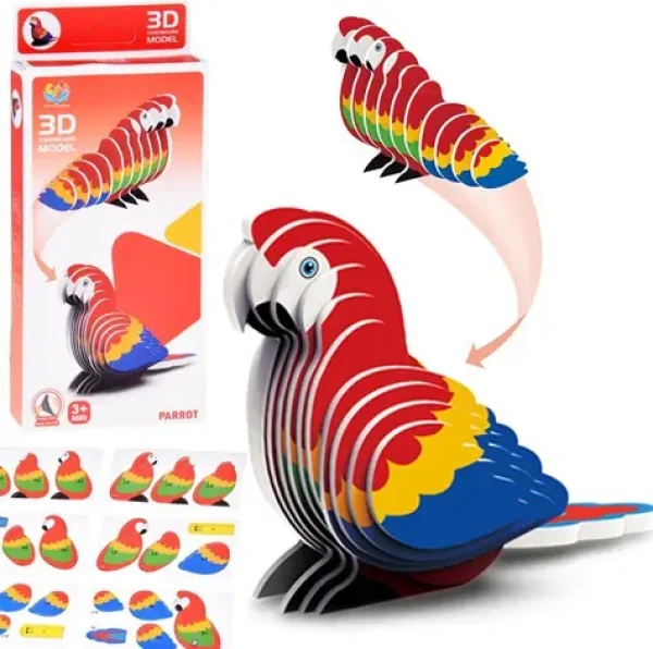 JOKOMISIADA 3D puzzle Papagáj