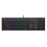 A4Tech FX60 (Neónové podsvietenie) šedá / Drôtová klávesnica / membránová / USB-A / RGB / CZ layout (FX60-N-GY)