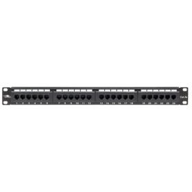 Lanview Patch panel 24 portov čierny / Patch panel / 19" / 1U / CAT5e UTP (LPP110)