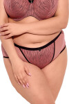 Gaia nohavičky GFP 1259 Lise S-4XL černo-růžová S