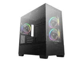 DEEPCOOL CG380 3F čierna / Skriňa PC / Midi tower / mATX / ARGB / 2× temperované sklo (R-CG380-BKAGM3-G)