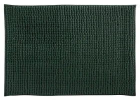MSV Kúpeľňová predložka CHENILLE tmavo zelená / mikrovlákno / protišmyková / 40 x 60 cm