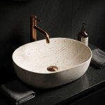 REA - Umývadlo na dosku Amelia Travertine Classic 48 REA-U4210
